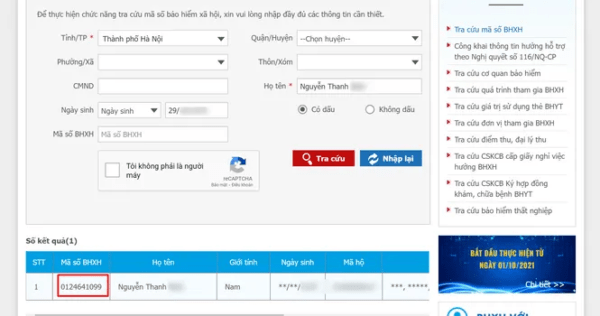 Tra cứu mã số BHYT